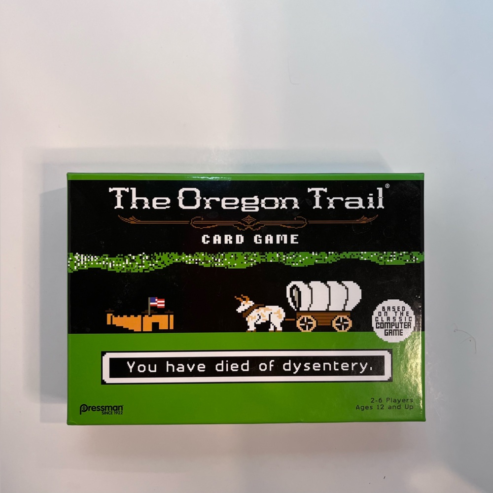 The Oregon Trail Card Game Based On Classic 90s Computer Game Pressman Toy EUC